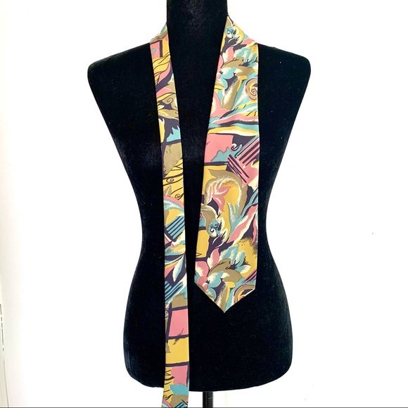 Vintage Italian 100% All Silk Men’s Tie - Picture 1 of 4
